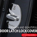 4Pcs Door Latch Lock Cover Interior Accessories Stainless Steel Cover Pack