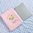 11 inch Laptop Bag Cute Bear Pouch Case for iPad Protective Cover (Pink)