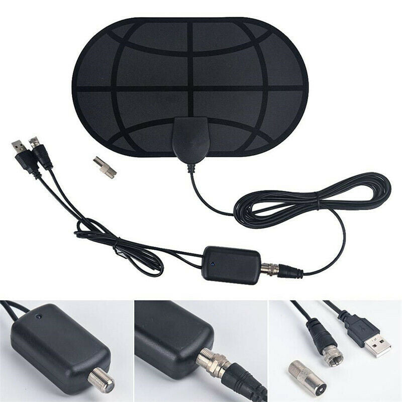Indoor Television 980 Miles Signal Amplifier FREE HD TV Program Antenna for Life