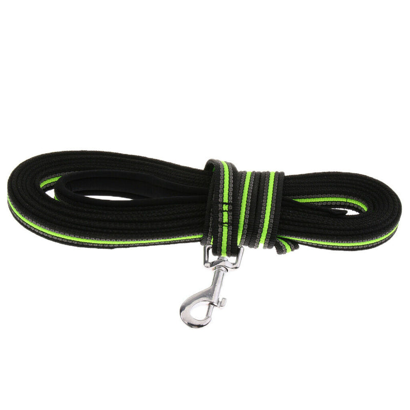 Dog Training Leash Heavy Duty Rope Lead for Dogs Puppy Green Black