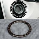 Fit For Mercedes Benz C Class W204 Carbon Fiber Engine Start Button Cover Trim