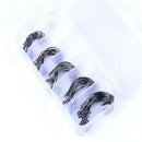 50PCS Lot High Carbon Steel Bass Worm Hooks Jig Big Fishing Crank Hook  CJF