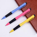 0.7MM Black Ballpoint Pen Push Clip Ballpoint Pen Stationery Student Supply D5B3