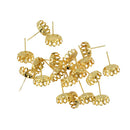 40pcs 10mm Round Bezel Earrings Stud Base Blanks Findings Cabochon Setting