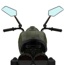 Motorcycle Mirrors Blue Glass 8mm 10mm Rear View Handlebar Side Mirror for
