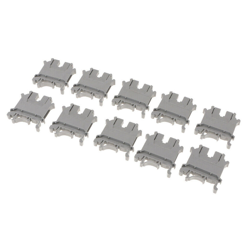 10 Pcs DIN  Terminal Block 2 Ways 800A Flame Retardant Plastic