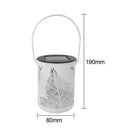 Metal Rattan Outdoor Solar Hanging LED Light Garden Yard Decoration Lamp
