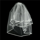 Elegant White Elegant Beauty Two Layers Short Net Tulle Bride  For Wedding Z