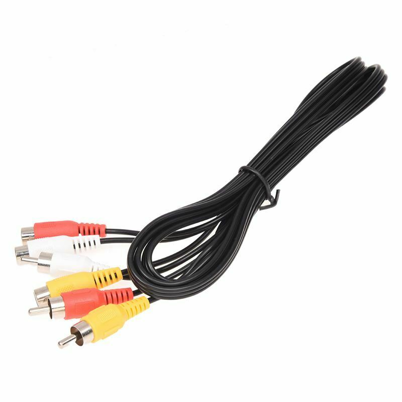 1.5M Length 3 RCA Male to Female M/F Audio AV Aux Video Cable Cord