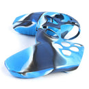 Anti Slip Camo Silicone Case Skin + 2 Thumb Grips for PS5 Controller (Blue) A