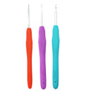 3Pc/set Crochet Hook with Soft Grip Handles Knitting Needles Aluminum 3 Size