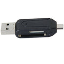 USB 2.0 + USB mini OTG SD Card Reader Cell Phone Tablet PC T3C7