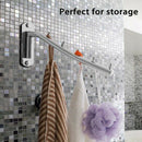 Folding Wall Mounted Clothes Hanger Rack Clothes Hook Stainless Steel with