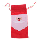 Red Wine Bottle Cover Bags Snowman Santa Claus Christmas Decoration Xmas Sequ JR