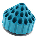 Blue Durable Plastic Round Drill Bit Stand Storage Displayer Box with Rotating