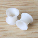 2 Pcs Gauge 10mm Silicone Tunnel Ear Plug Expander Stretcher (White) D7H4