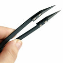 Black Ceramic Tweezers Set - Antistatic,Anticorrosion,Antimagnetic,Highly H