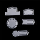5pcs Bookmarks Metal Cutting Dies Stencil Scrapbooking Photo Album Decor DIY JS