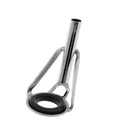 7pcs Stainless Steel Fishing Rod Double Leg Guides Tips Repair Kit Eye Rings
