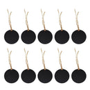 10pcs Mini Chalkboards Signs Hanging BlackBoard Round Message Board Sign