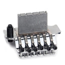 6 String Durable Tailpiece Double Tremolo Bridge Saddle Replace Parts Chrome