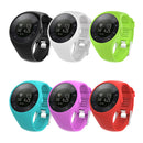 Silicone Wrist Band Strap Holder with Clasp for Polar M200 Sport Watch Black