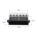 Car 6 Way Standard Blade Fuse Box Holder Block Overload Protection
