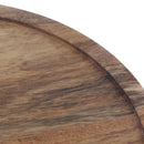 1pc Acacia Wooden Rotating Serving Tray Cake Dessert Plates Tableware M