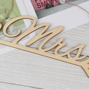 1Pair Mr & Mrs Arrow Signs Wedding Party Chair Decor Rustic Wood Wedding Sign JR