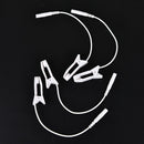 2pcs 2.0mm ear pain relief clip tens electrode lead wire connecting cable 3C