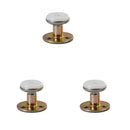 3Pcs Adjustable Threaded Bed Frame Anti-Shake Support Tool Fixer Golden