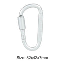 Aluminum Alloy D Carabiner Keychain Outdoor Climbing Snap Hanging Buckle