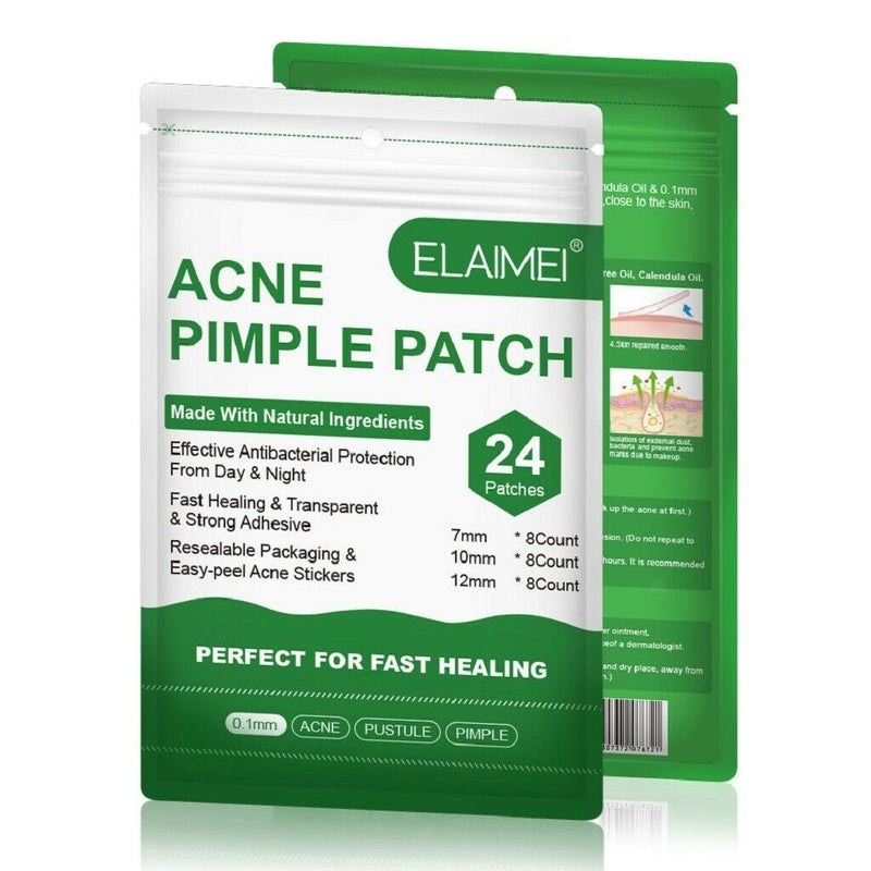 24pcs Acne Stickers Acne Patch Transparent Invisible Remover