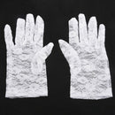 New Elegant Ladies Short Lace Gloves Costume, Available in White W3S9