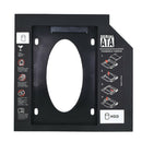 ABS 12.7mm Hard Drive Bay Caddy Sata To Sata Optical Tray Bracket for Laptop