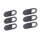 6Piece Webcam-Cover Slider for Camera Shield Laptop iPad Phone Desktop Black