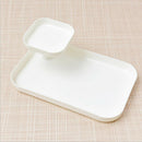 Solid White 2 Layers Storage Tray Stationery Holder Jewelry Display Plates