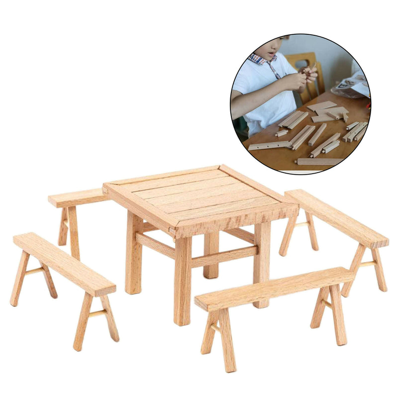 Creative Woodworking DIY Wood Disassembly Carpentry Construction Kits Nut Tables
