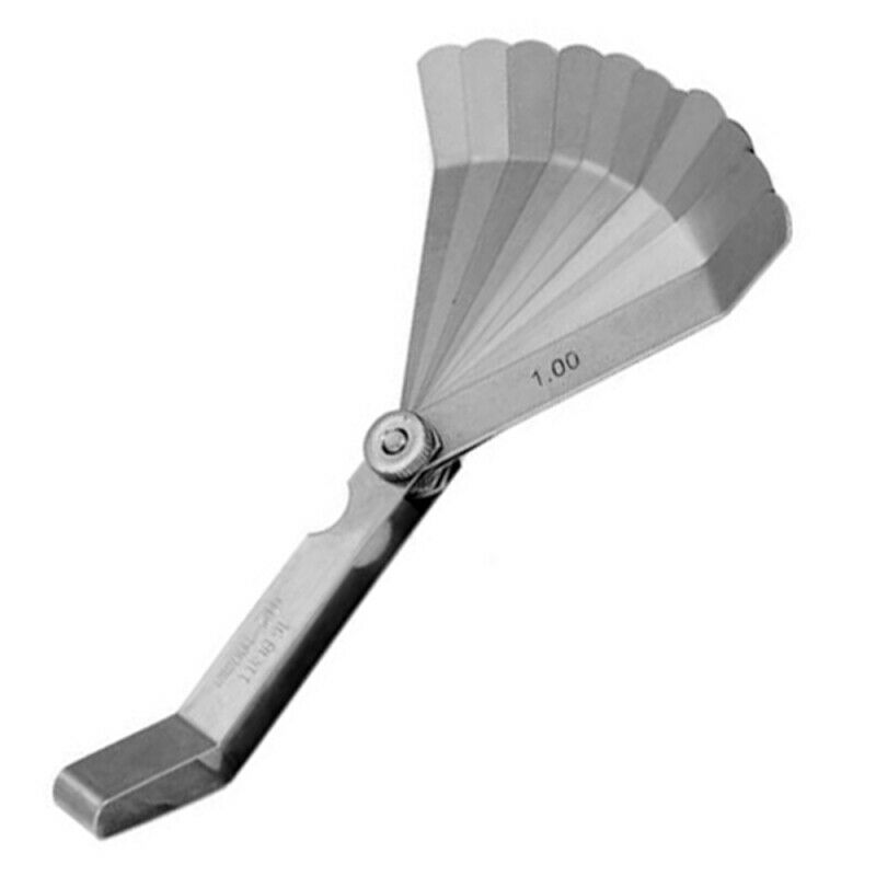 Stainless Steel Measure Tool Metric 0.05 To 1Mm Thick Curved Feeler Gauge  KAY