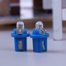 10pcs T5 B8.5D 5050 SMD LED Car Instrument Dashboard Light Bulbs (Blue)
