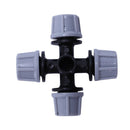 Greenhouse Humidifier Plant Misting Cross Atomizing Nozzle Sprinkler Tee (1 A4C2