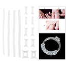Set of 14 Wedding Invisible Ring Size Reducer for Loose Ring Easy to clean