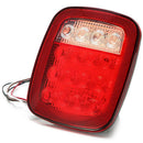 2x16 LED Red/White Truck Trailer Boat Stop/Turn/Tail Back Up Reverse LightLam q_