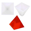 White Silicone Mold Crystal Epoxy Pyramid Silicone Mould Crystal Drops Mold