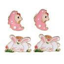 4x Animal Pin Enamel Brooch Badge Jewelry Clip Lapel Corsage Jacket Bag Gift
