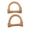 1 Pair of Wooden Handbag Purse Handle, Bag Parts, Wood Bag Handle Craft - 8 x
