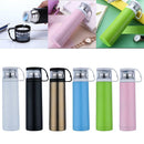 Vacuum Insulated Flask Coffee Herbal Tea Thermal Bottle Drinks Mug White