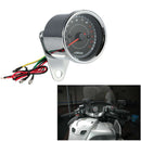 Dc 12V Universal Motorcycle Tachometer Meter Led Backlight 13K Rpm Shift Fo M3X6