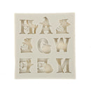 Halloween alphabets Silicone Fondant Mold Cake Decorating Tool Chocolate Mould Z