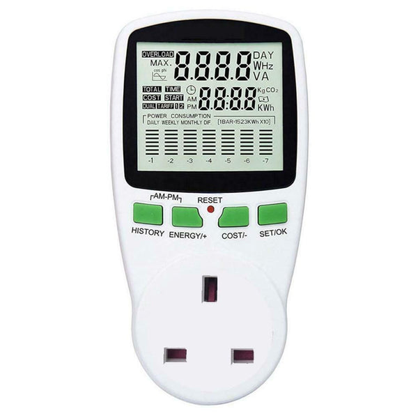 AC Power Meter 220V Digital Wattmeter European Union Energy Meter Watt (UK)
